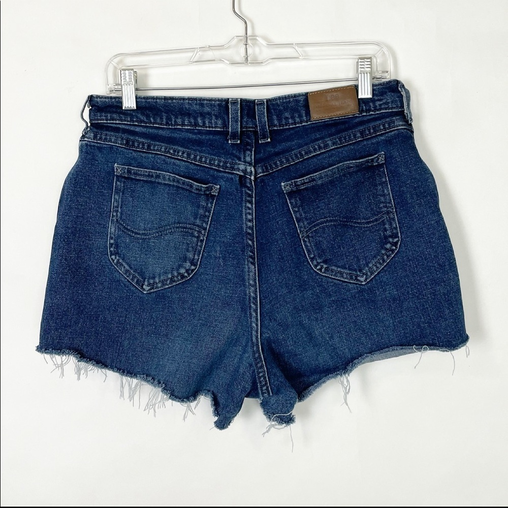 LEE Vintage High Waist Rise Cutoff Mom Shorts w30